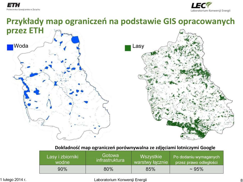 i zbiorniki wodne Gotowa infrastruktura Wszystkie warstwy łącznie Po