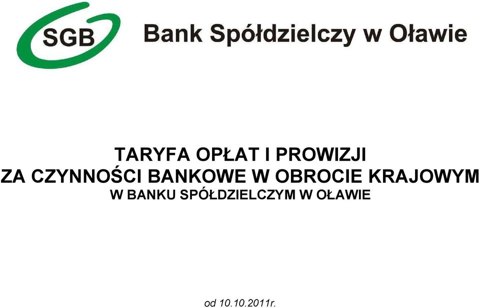 KRAJOWYM W BANKU