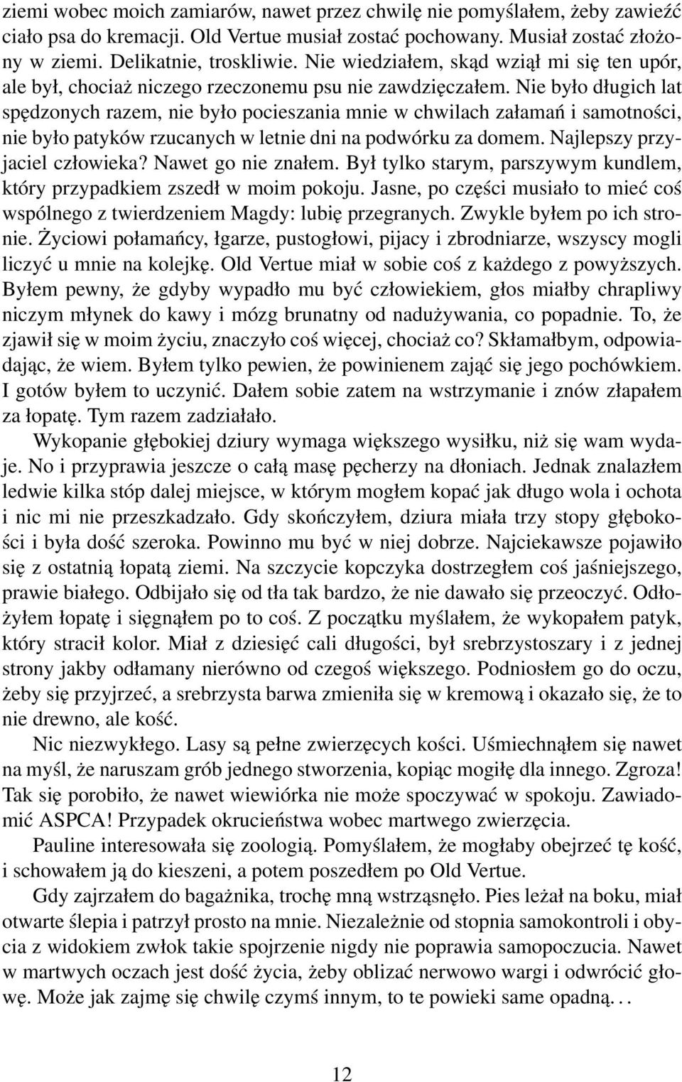 Nie było długich lat spędzonych razem, nie było pocieszania mnie w chwilach załamań i samotności, nie było patyków rzucanych w letnie dni na podwórku za domem. Najlepszy przyjaciel człowieka?