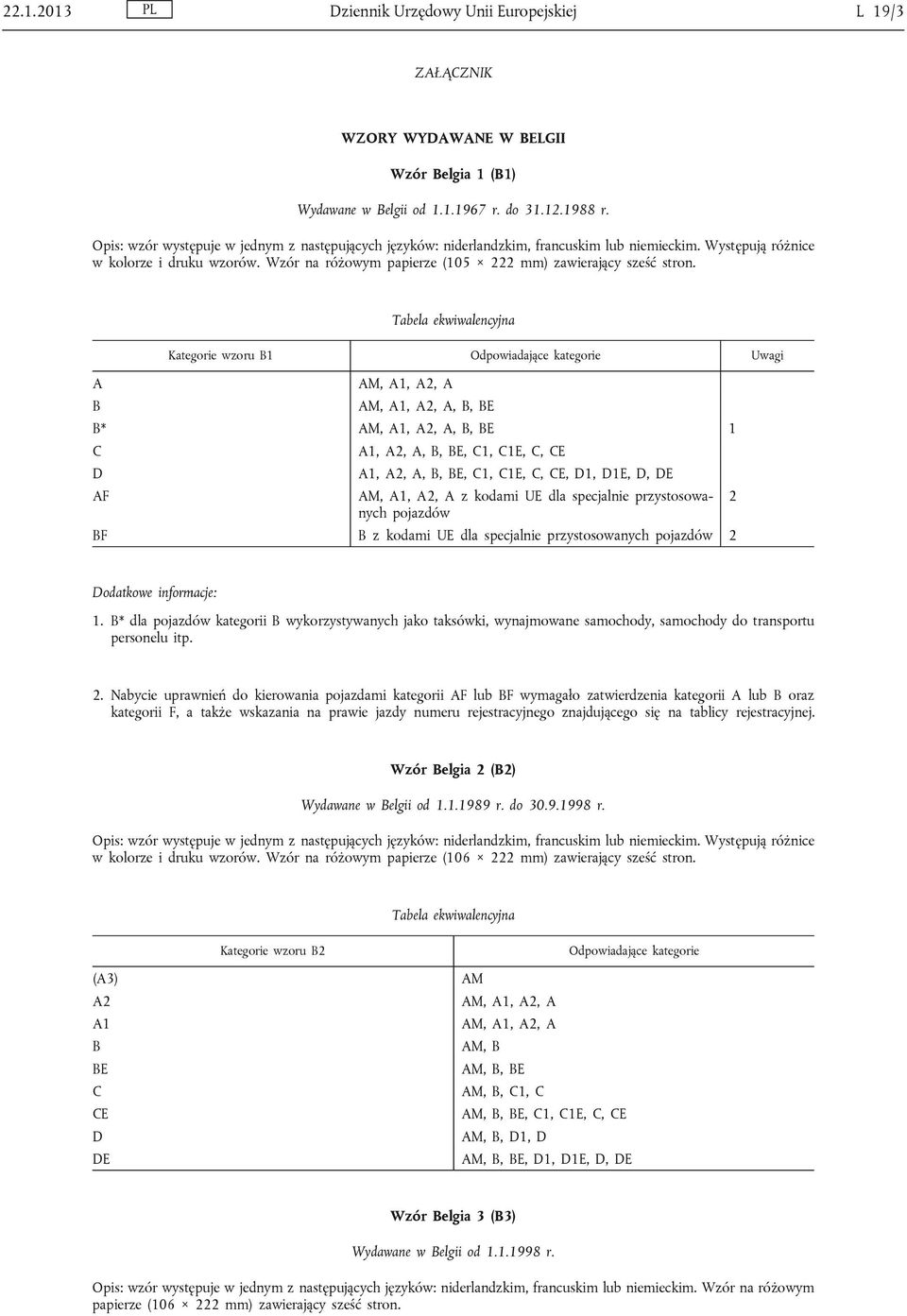 Wzór na różowym papierze (105 222 mm) zawierający sześć stron.