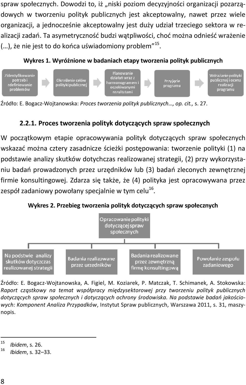 trzeciego sektora w realizacji zadań. Ta asymetryczność budzi wątpliwości, choć można odnieść wrażenie ( ), że nie jest to do końca uświadomiony problem 15. Wykres 1.