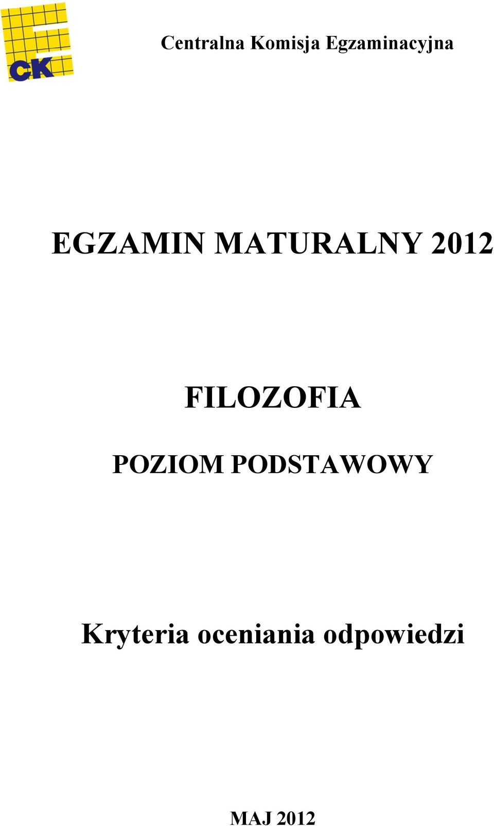 MATURALNY 2012 FILOZOFIA