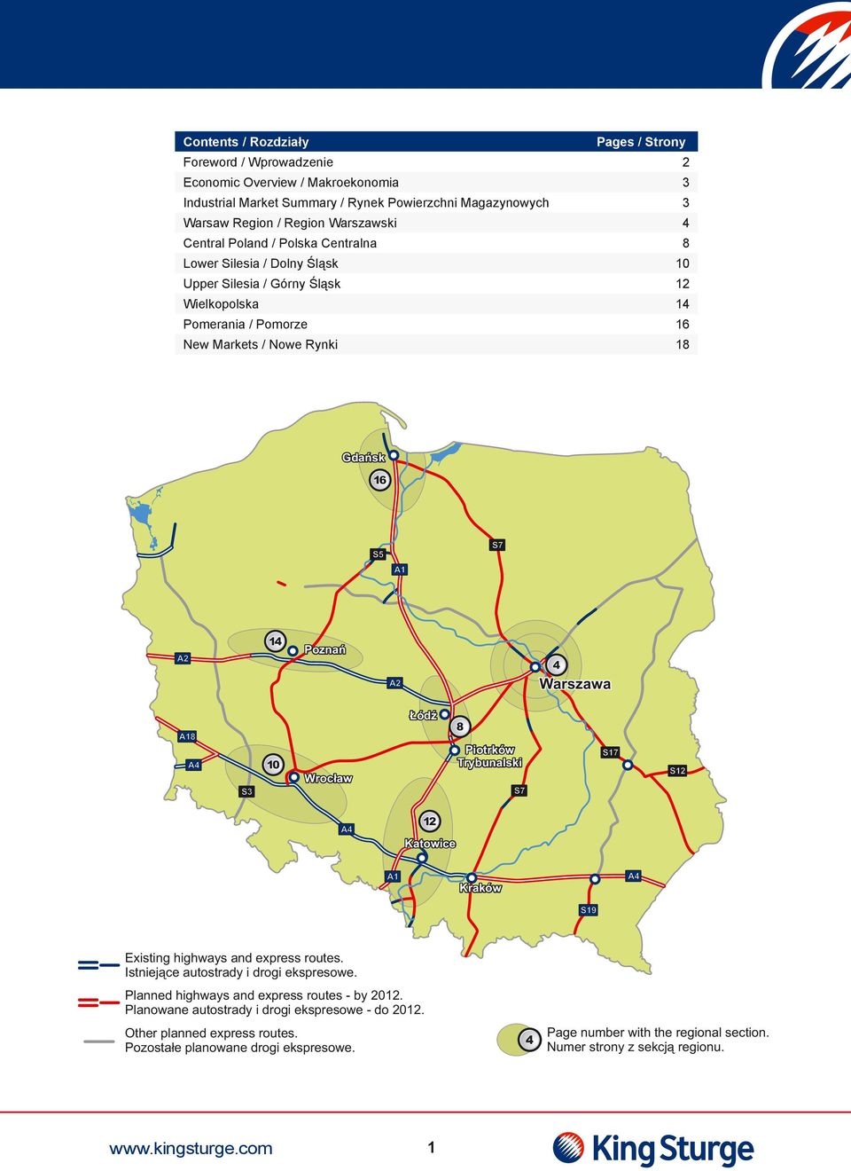 Region / Region Warszawski 4 Central Poland / Polska Centralna 8 Lower Silesia / Dolny