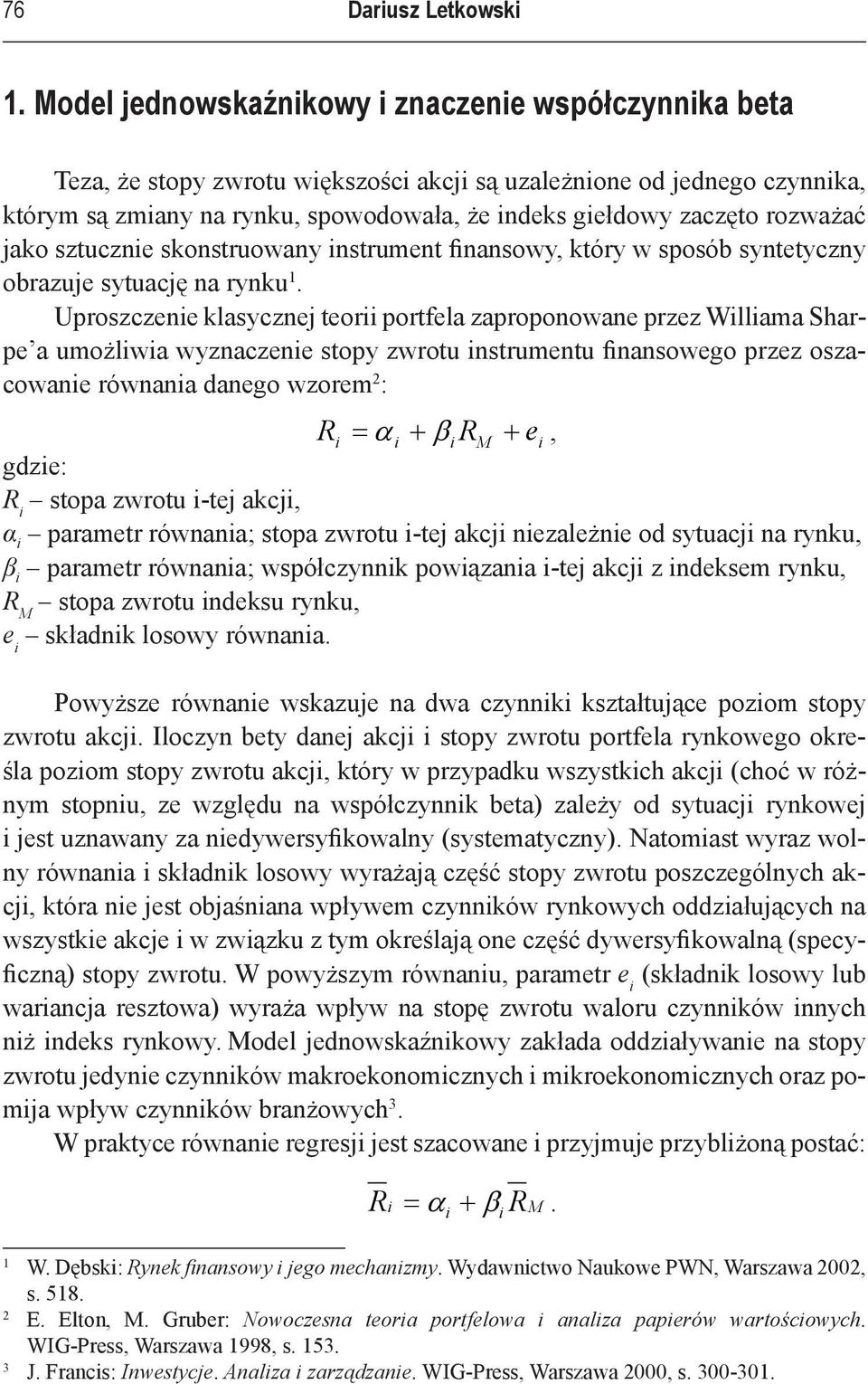 sztuczne skonstruowany nstrument fnansowy, który w sposób syntetyczny obrazuje sytuację na rynku 1.