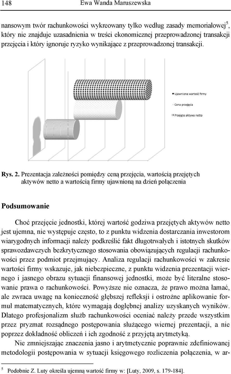 Prezentacja zależności pomiędzy ceną przejęcia, wartością przejętych aktywów netto a wartością firmy ujawnioną na dzień połączenia Podsumowanie Choć przejęcie jednostki, której wartość godziwa