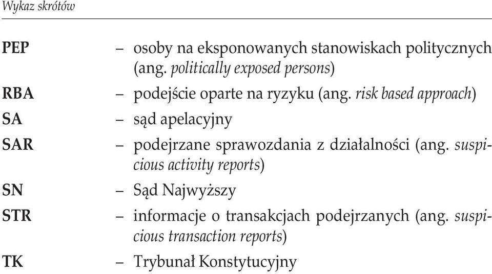 risk based approach) sąd apelacyjny podejrzane sprawozdania z działalności (ang.