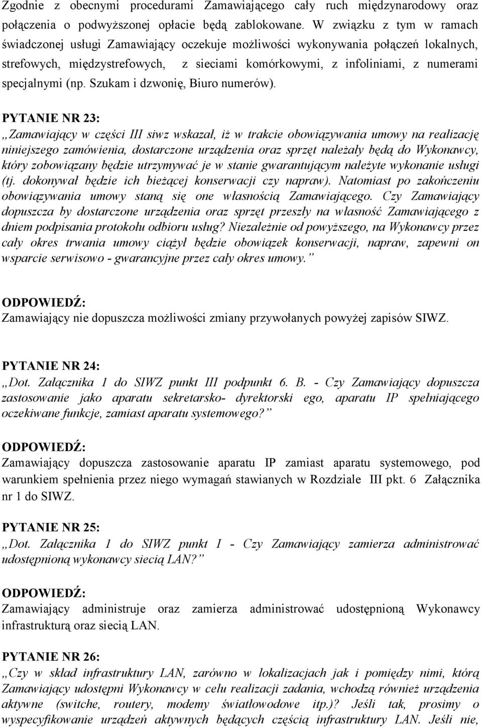 (np. Szukam i dzwonię, Biuro numerów).