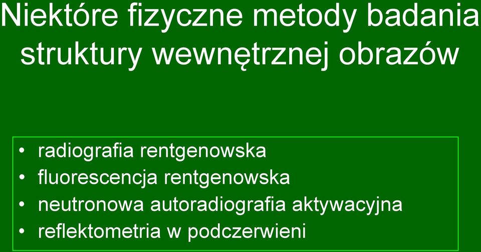 fluorescencja rentgenowska neutronowa