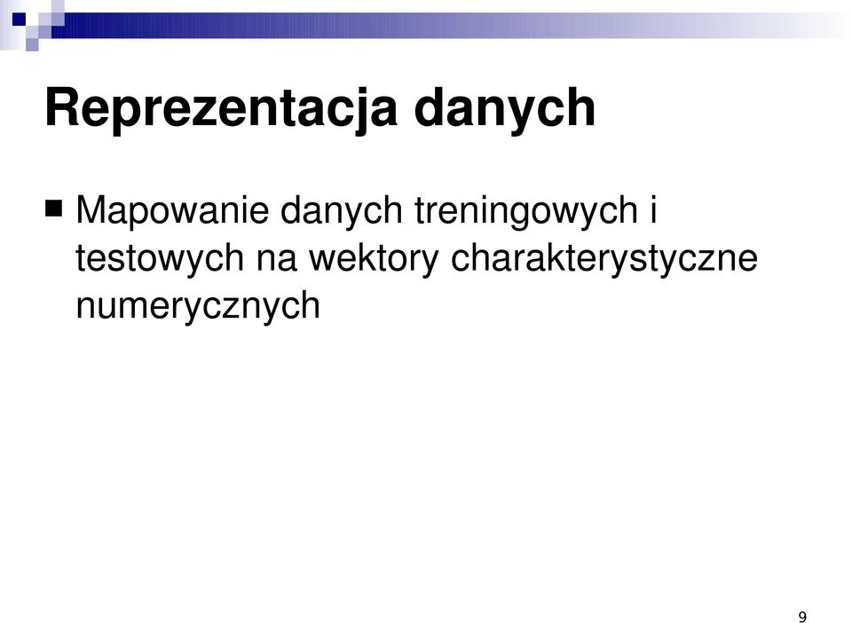 treningowych i testowych