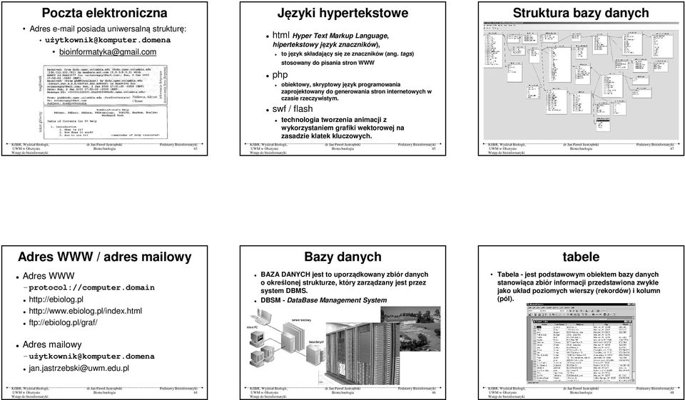 tags) stosowany do pisania stron WWW obiektowy, skryptowy język programowania zaprojektowany do generowania stron internetowych w czasie rzeczywistym.