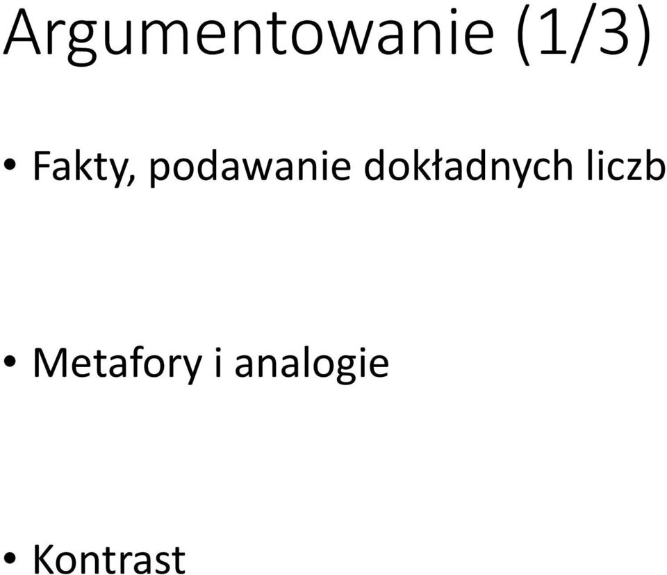 dokładnych liczb