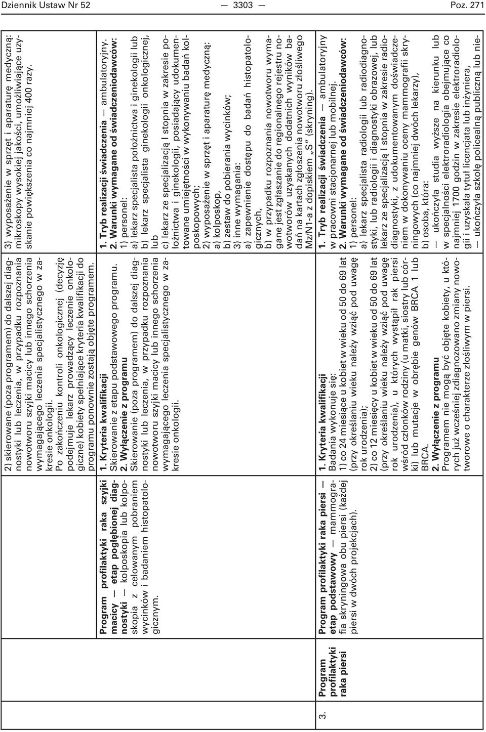 2) skierowane (poza programem) do dalszej diagnostyki leczenia, w przypadku rozpoznania nowotworu szyjki macicy innego schorzenia wymagającego leczenia specjalistycznego w zakresie onkologii.