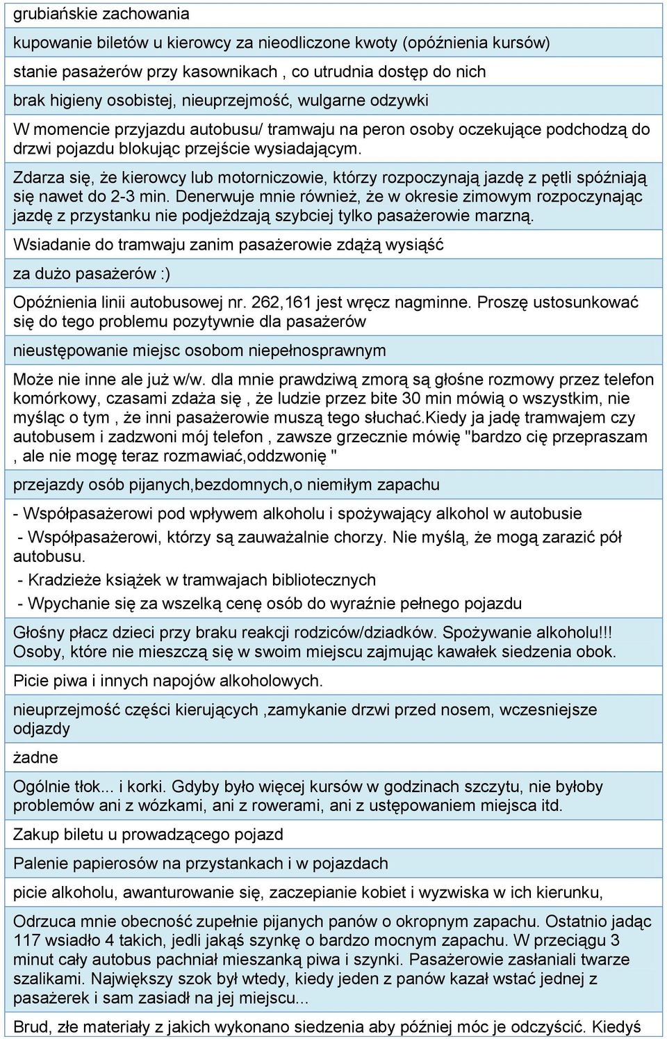 Zdarza się, że kierowcy lub motorniczowie, którzy rozpoczynają jazdę z pętli spóźniają się nawet do 2-3 min.