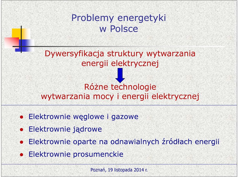 elektrycznej Elektrownie węglowe i gazowe Elektrownie jądrowe