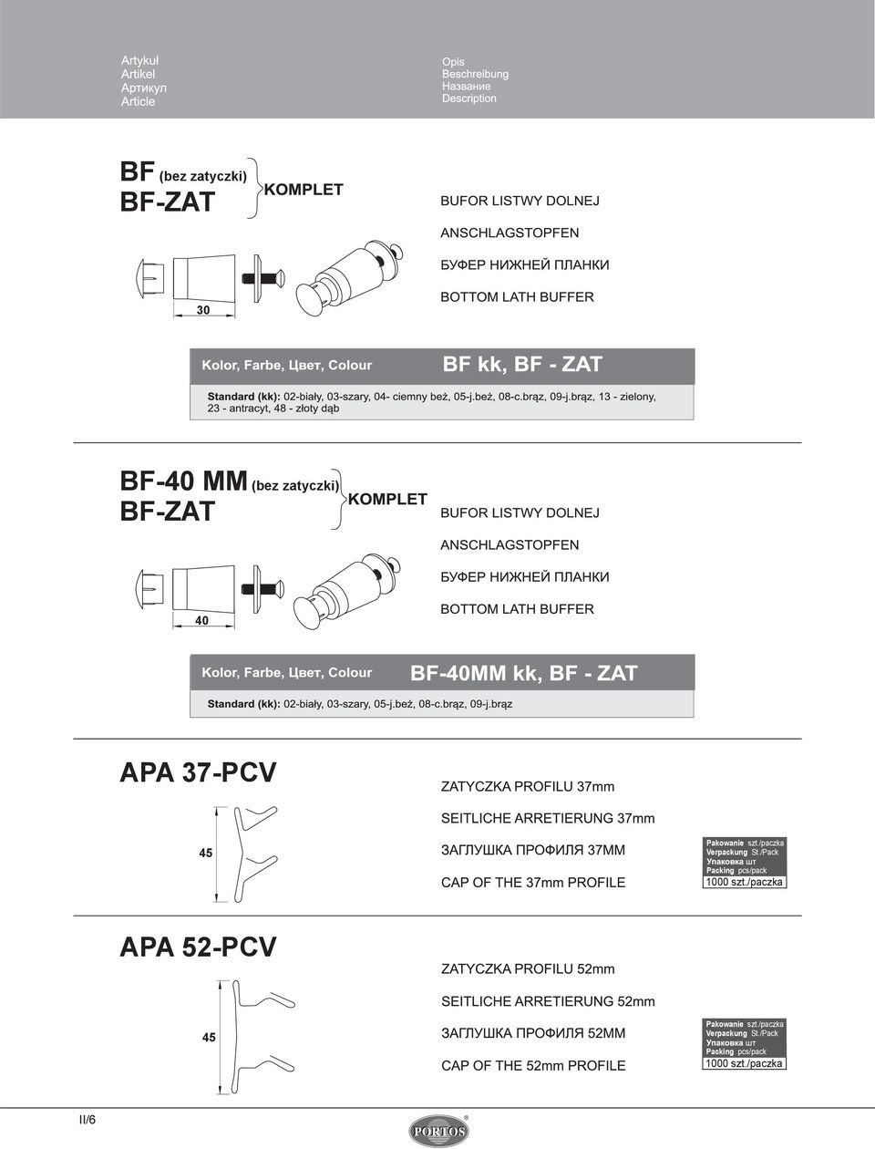 zatyczki) BF-ZAT 40 APA