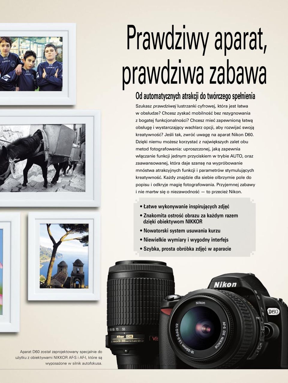 Jeśli tak, zwróć uwagę na aparat Nikon D60.