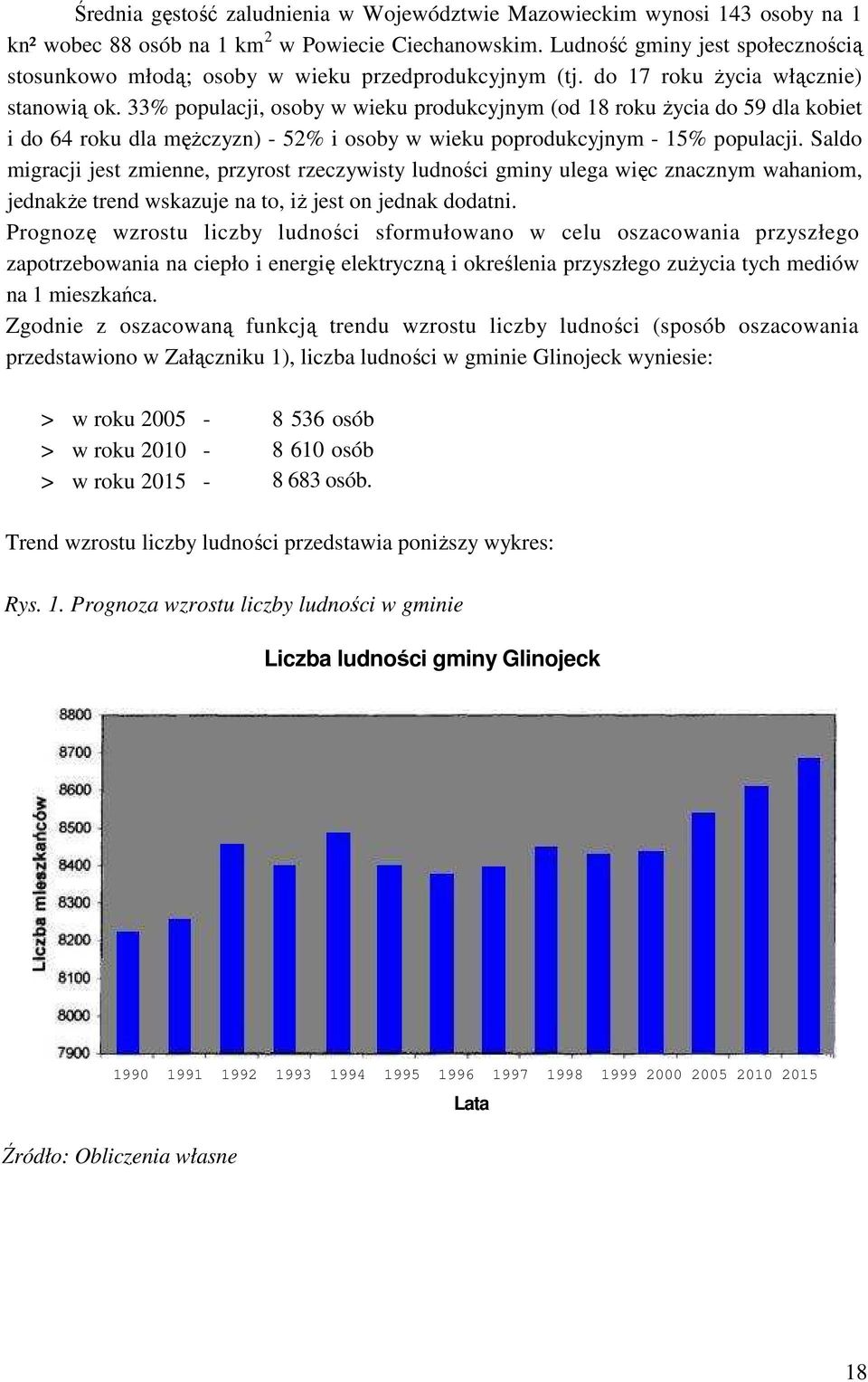 33% populacji, osoby w wieku produkcyjnym (od 18 roku Ŝycia do 59 dla kobiet i do 64 roku dla męŝczyzn) - 52% i osoby w wieku poprodukcyjnym - 15% populacji.