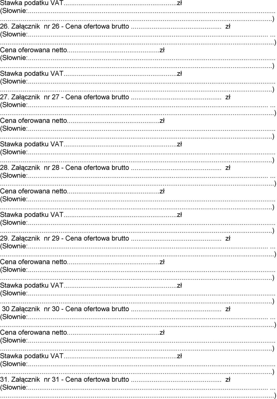 Załącznik nr 28 - Cena ofertowa brutto... zł. 29.