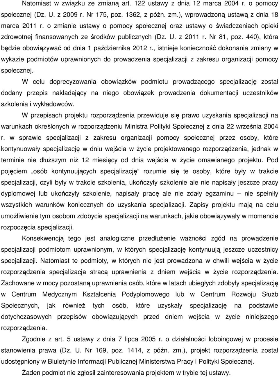 440), która będzie obowiązywać od dnia 1 października 2012 r.