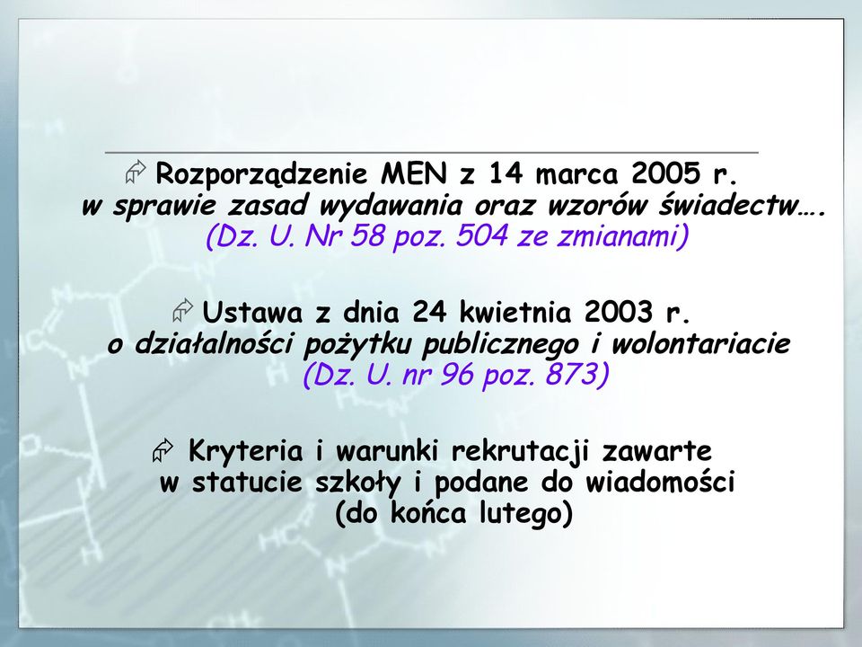 504 ze zmianami) Ustawa z dnia 24 kwietnia 2003 r.