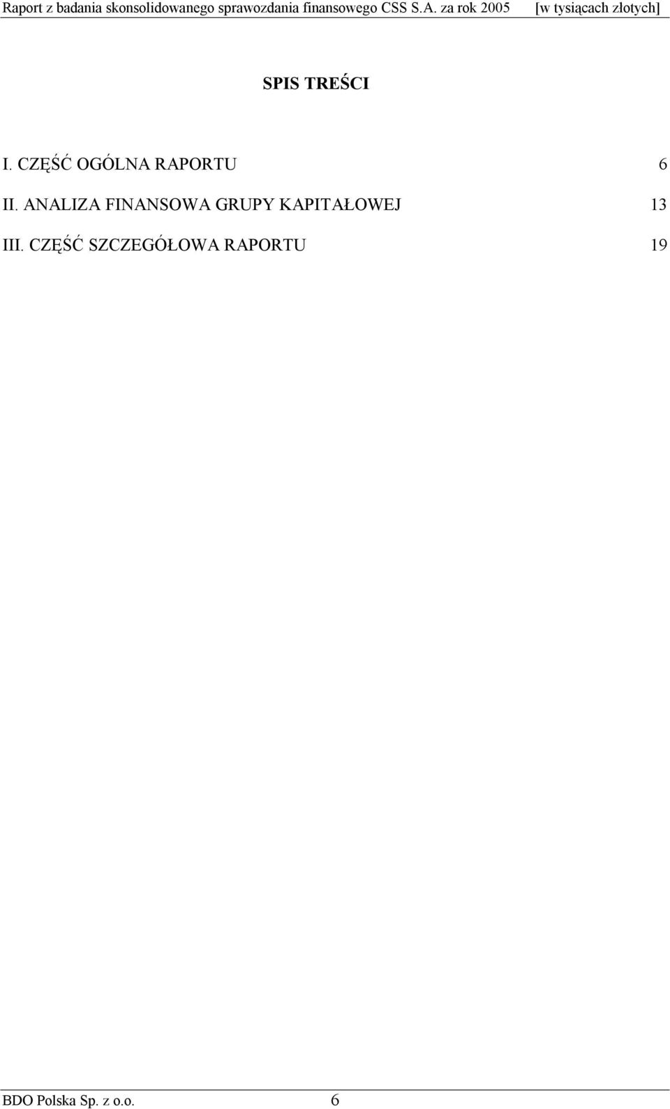 ANALIZA FINANSOWA GRUPY