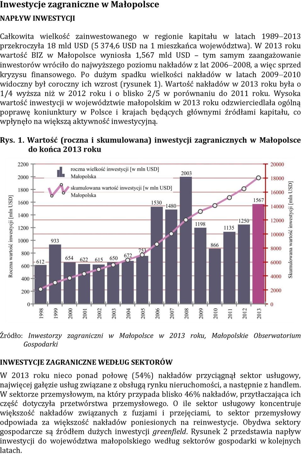 Po dużym spadku wielkości nakładów w latach 2009 2010 widoczny był coroczny ich wzrost (rysunek 1). nakładów w 2013 roku była o 1/4 wyższa niż w 2012 roku i o blisko 2/5 w porównaniu do 2011 roku.