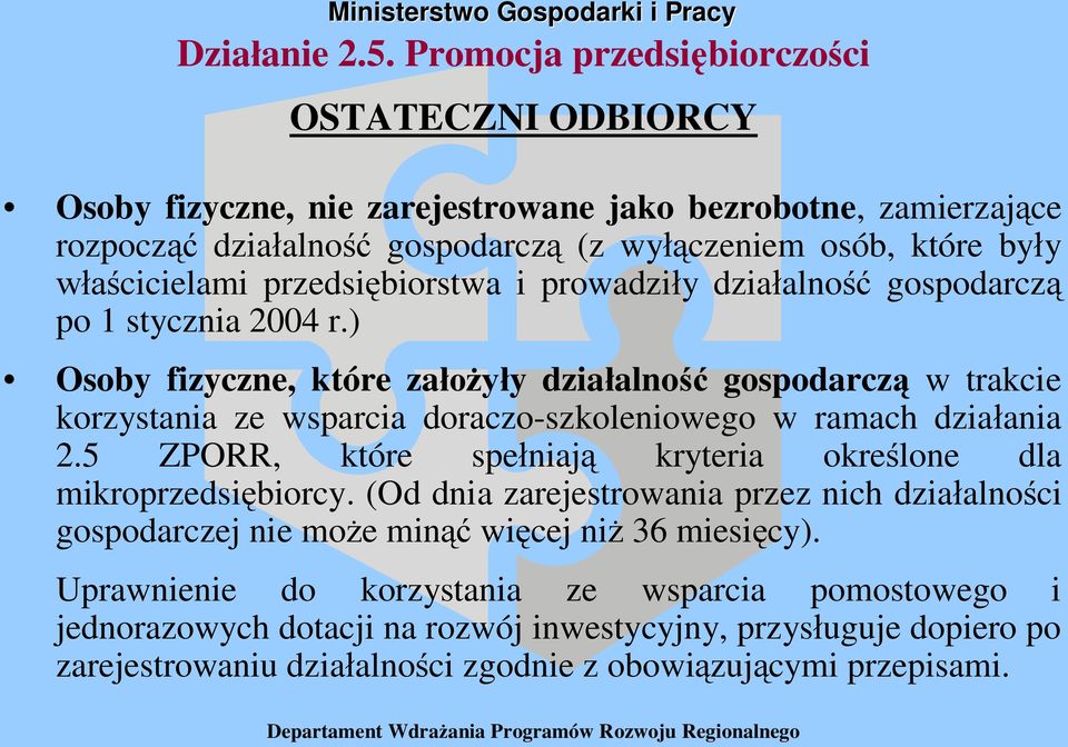 przedsi biorstwa i prowadzi y dzia alno gospodarcz po 1 stycznia 2004 r.