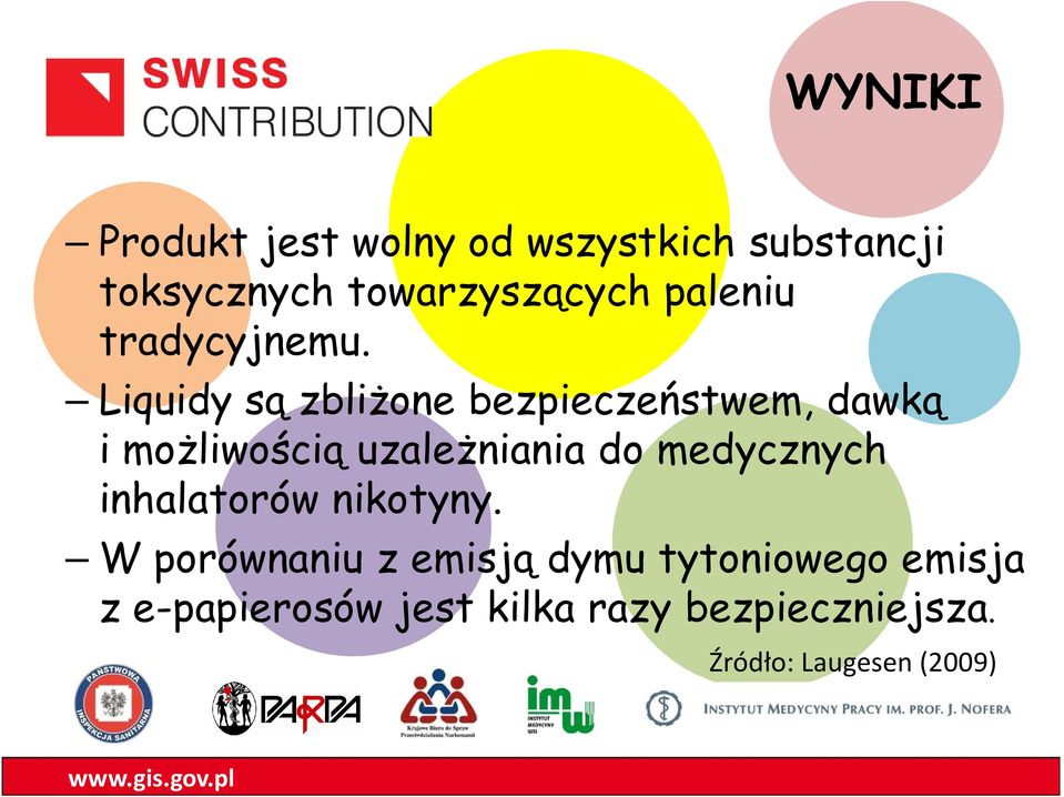 Liquidy są zbliżone bezpieczeństwem, dawką i możliwością uzależniania do