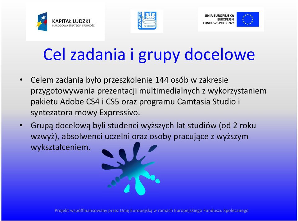 programu Camtasia Studio i syntezatora mowy Expressivo.