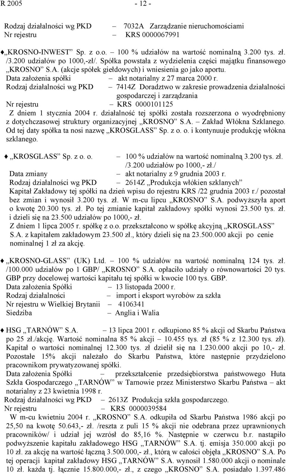 Data założenia spółki akt notarialny z 27 marca 2000 r.