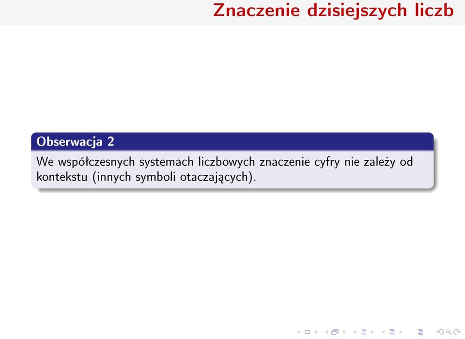 systemach liczbowych znaczenie cyfry