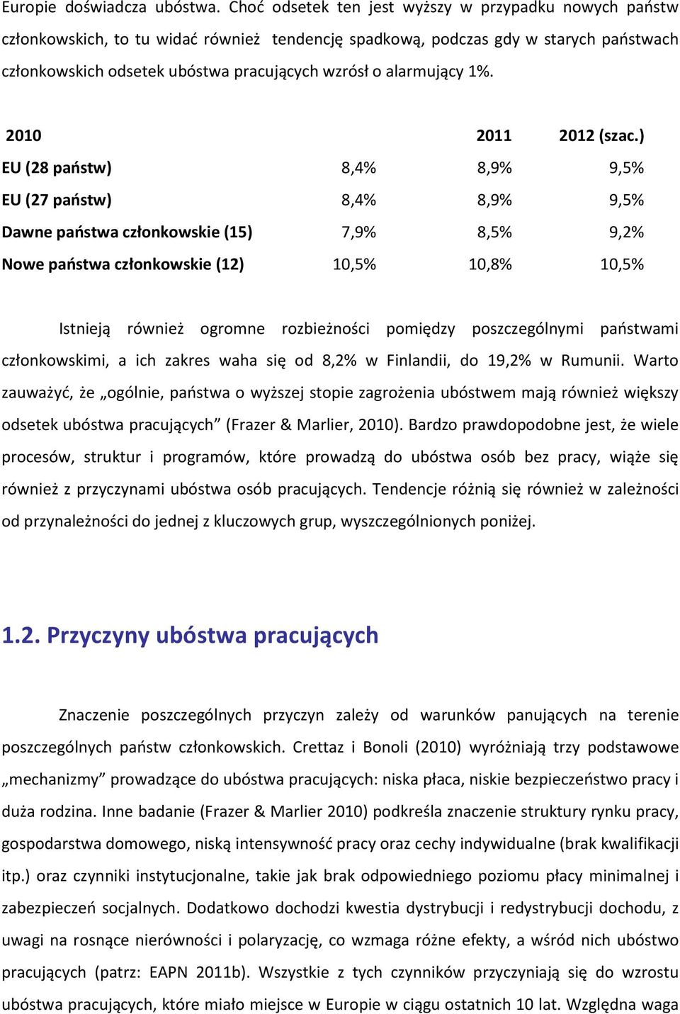 alarmujący 1%. 2010 2011 2012 (szac.