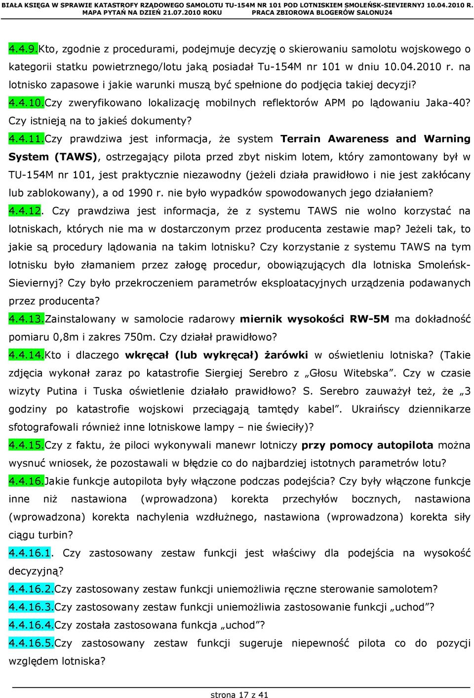 Czy istnieją na to jakieś dokumenty? 4.4.11.