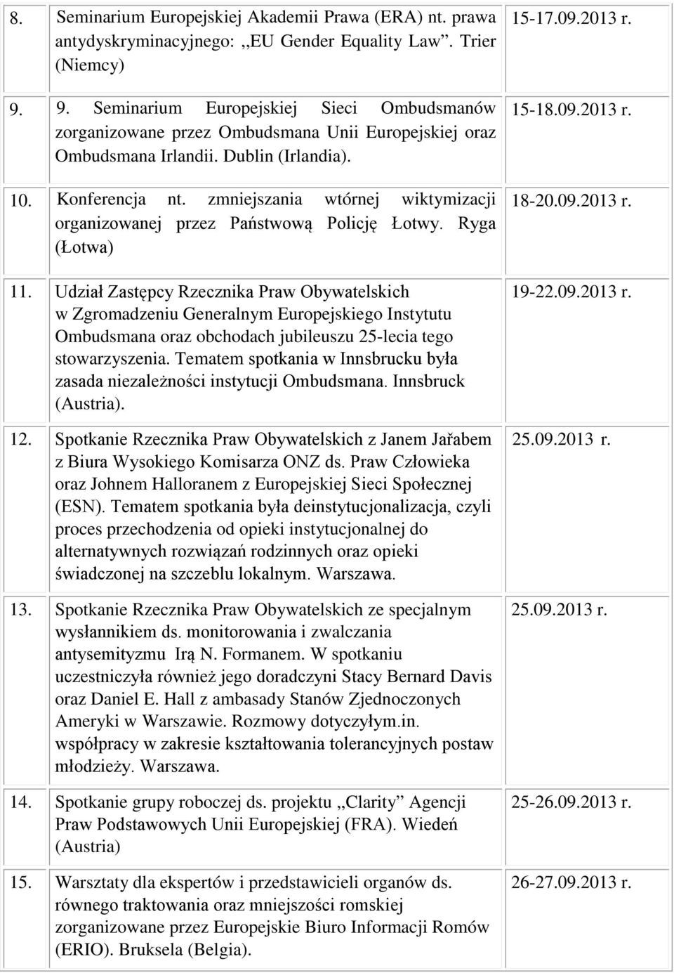 zmniejszania wtórnej wiktymizacji organizowanej przez Państwową Policję Łotwy. Ryga (Łotwa) 11.