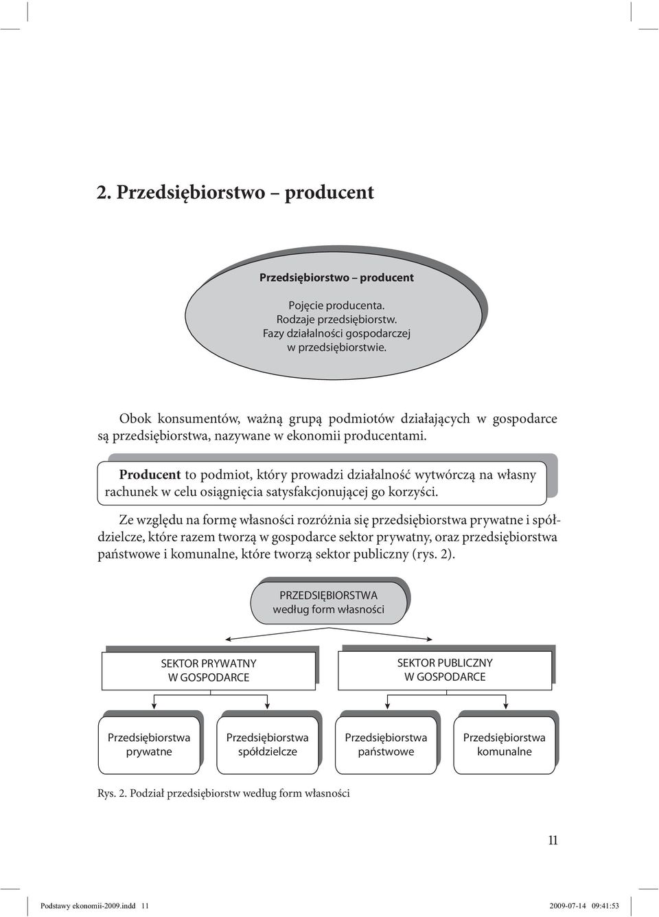 Producent to podmiot, który prowadzi działalność wytwórczą na własny rachunek w celu osiągnięcia satysfakcjonującej go korzyści.