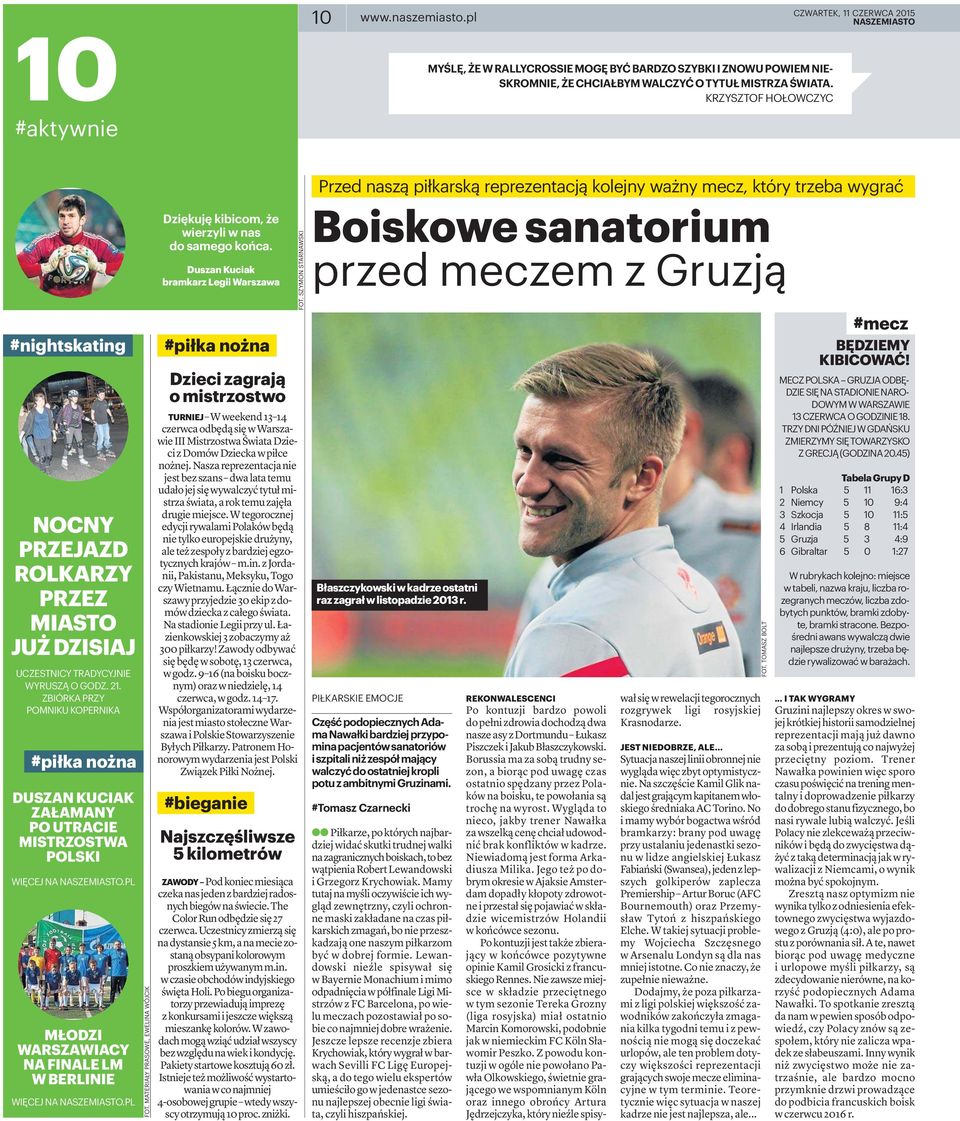 ZBIÓRKA PRZY POMNIKU KOPERNIKA #piłka nożna DUSZAN KUCIAK ZAŁAMANY PO UTRACIE MISTRZOSTWA POLSKI WIĘCEJ NA NASZEMIASTO.PL MŁODZI WARSZAWIACY NAFINALELM WBERLINIE WIĘCEJ NA NASZEMIASTO.PL FOT.