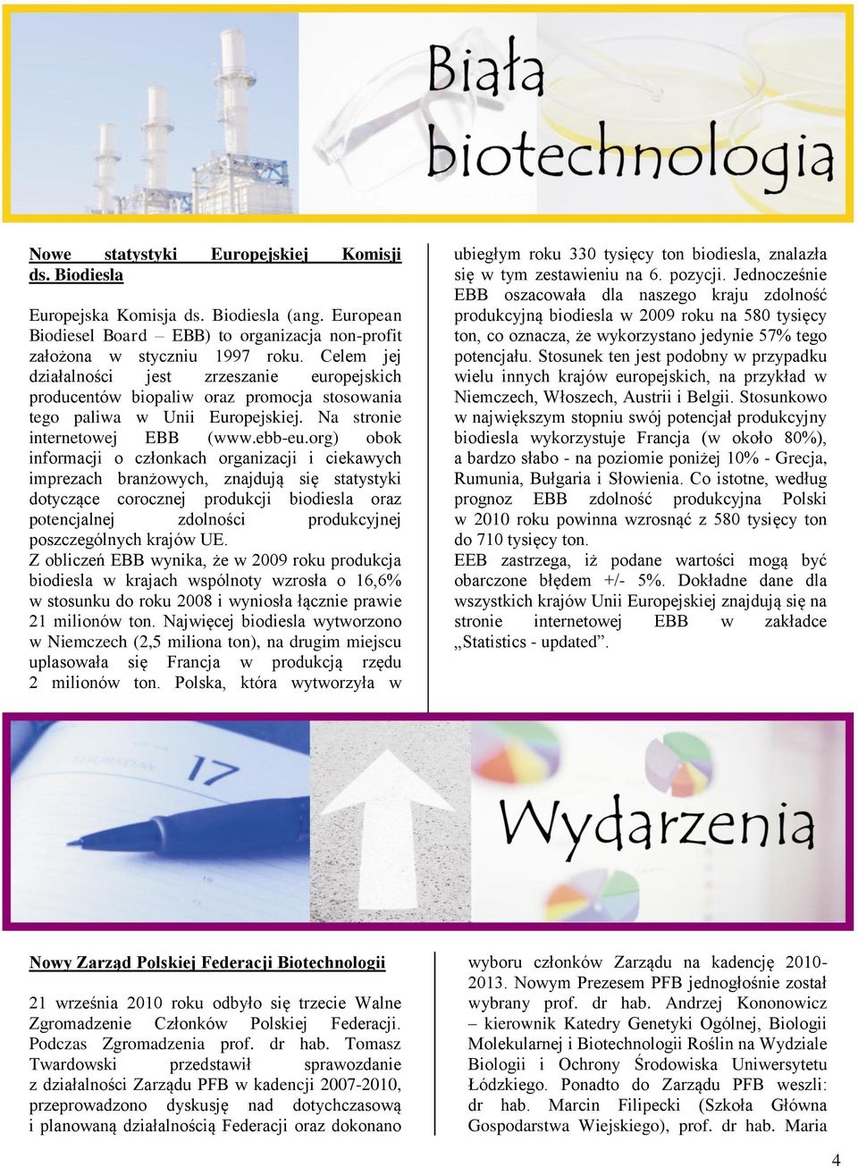 org) obok informacji o członkach organizacji i ciekawych imprezach branżowych, znajdują się statystyki dotyczące corocznej produkcji biodiesla oraz potencjalnej zdolności produkcyjnej poszczególnych