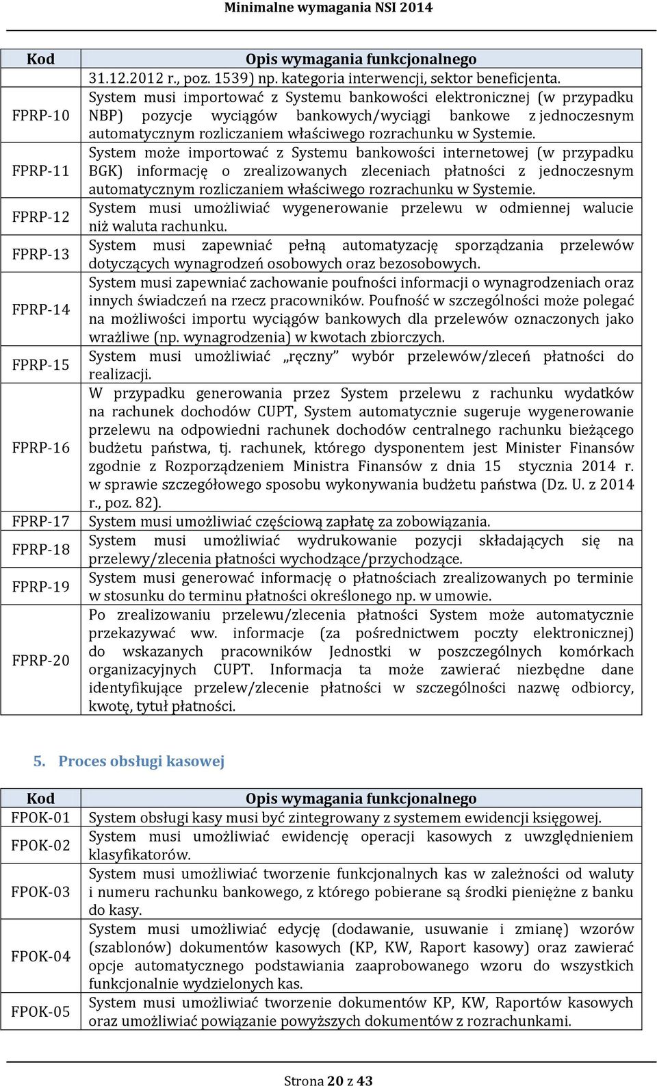 System może importować z Systemu bankowości internetowej (w przypadku BGK) informację o zrealizowanych zleceniach płatności z jednoczesnym automatycznym rozliczaniem właściwego rozrachunku w Systemie.