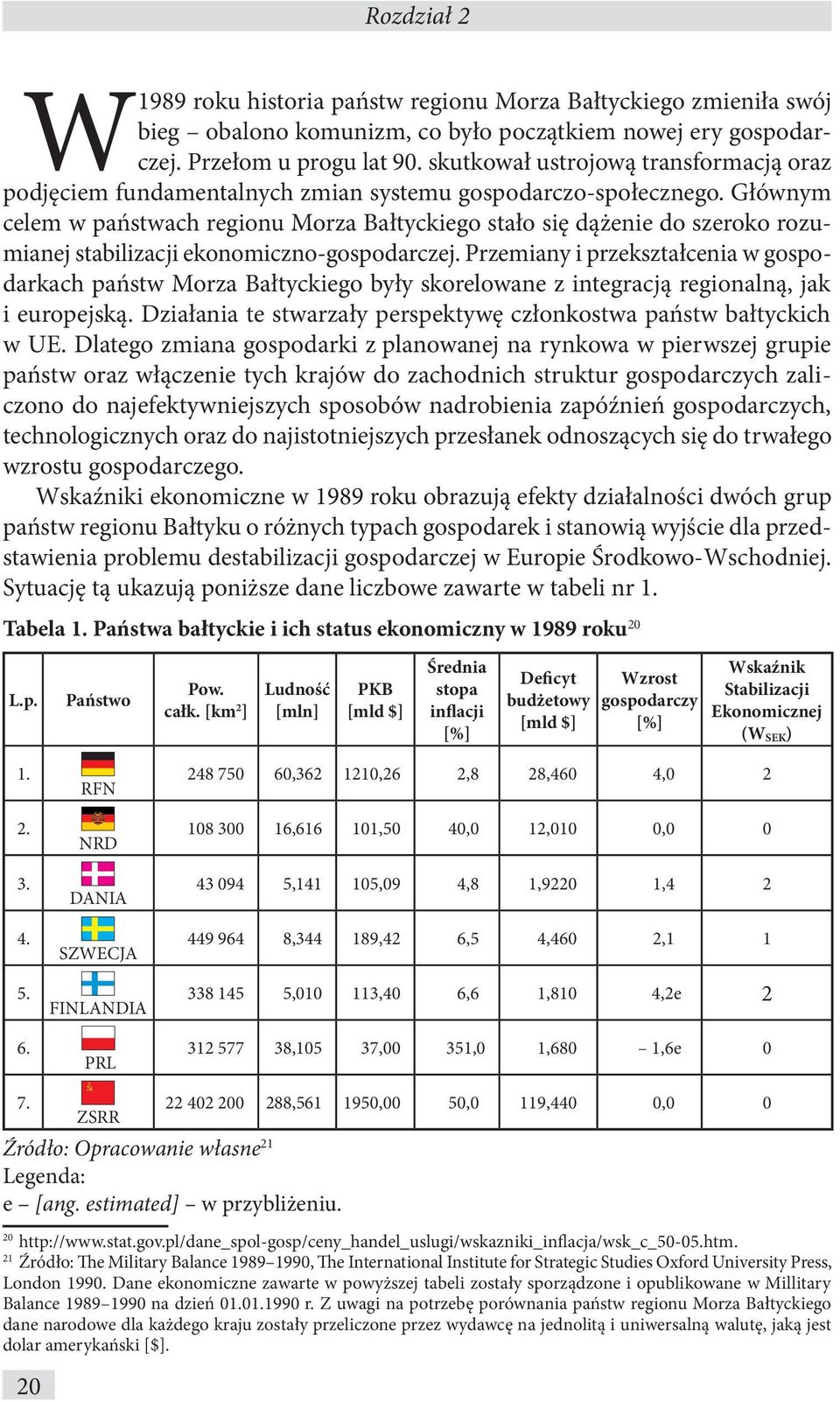 Głównym celem w państwach regionu Morza Bałtyckiego stało się dążenie do szeroko rozumianej stabilizacji ekonomiczno-gospodarczej.