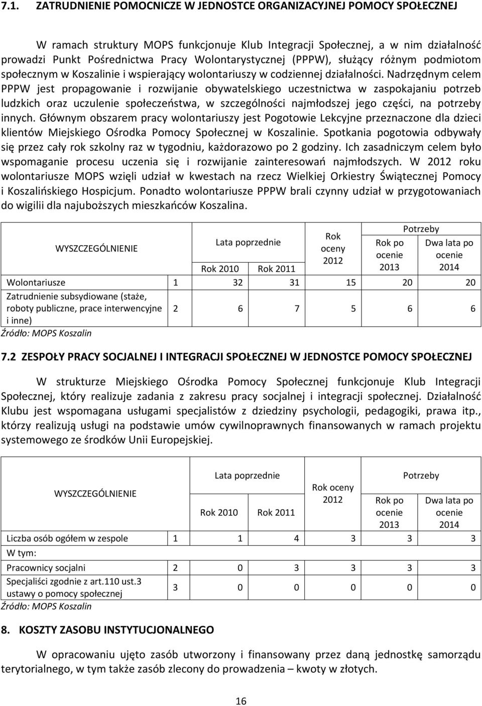 Nadrzędnym celem PPPW jest propagowanie i rozwijanie obywatelskiego uczestnictwa w zaspokajaniu potrzeb ludzkich oraz uczulenie społeczeństwa, w szczególności najmłodszej jego części, na potrzeby