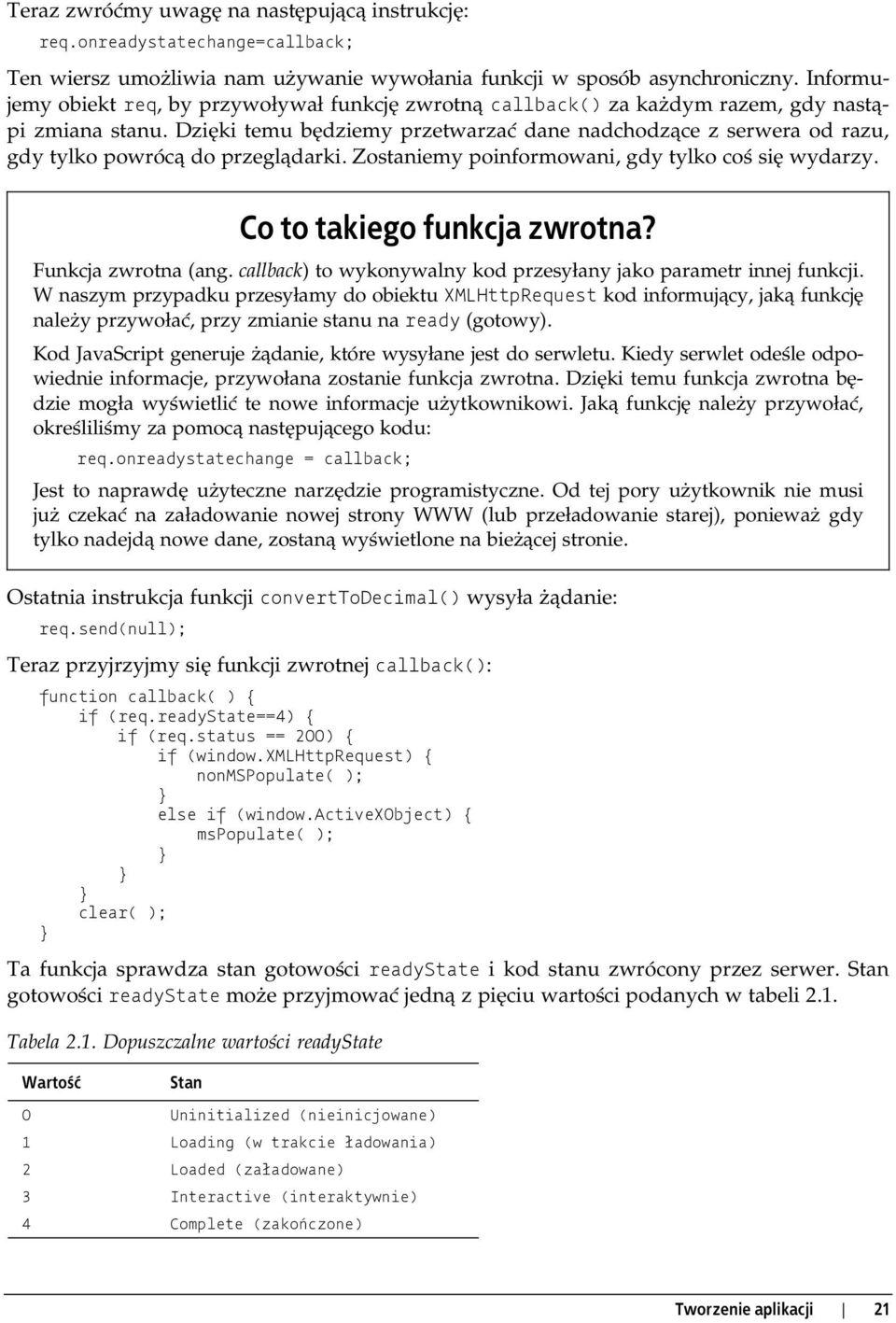 Dzięki temu będziemy przetwarzać dane nadchodzące z serwera od razu, gdy tylko powrócą do przeglądarki. Zostaniemy poinformowani, gdy tylko coś się wydarzy. Co to takiego funkcja zwrotna?