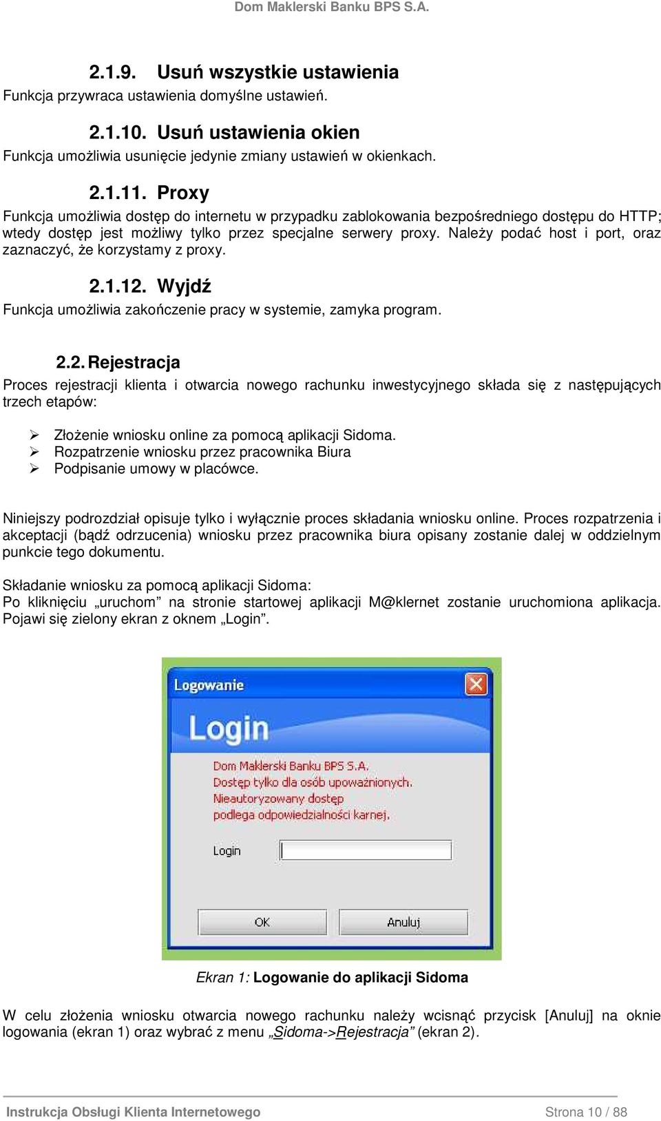 NaleŜy podać host i port, oraz zaznaczyć, Ŝe korzystamy z proxy. 2.