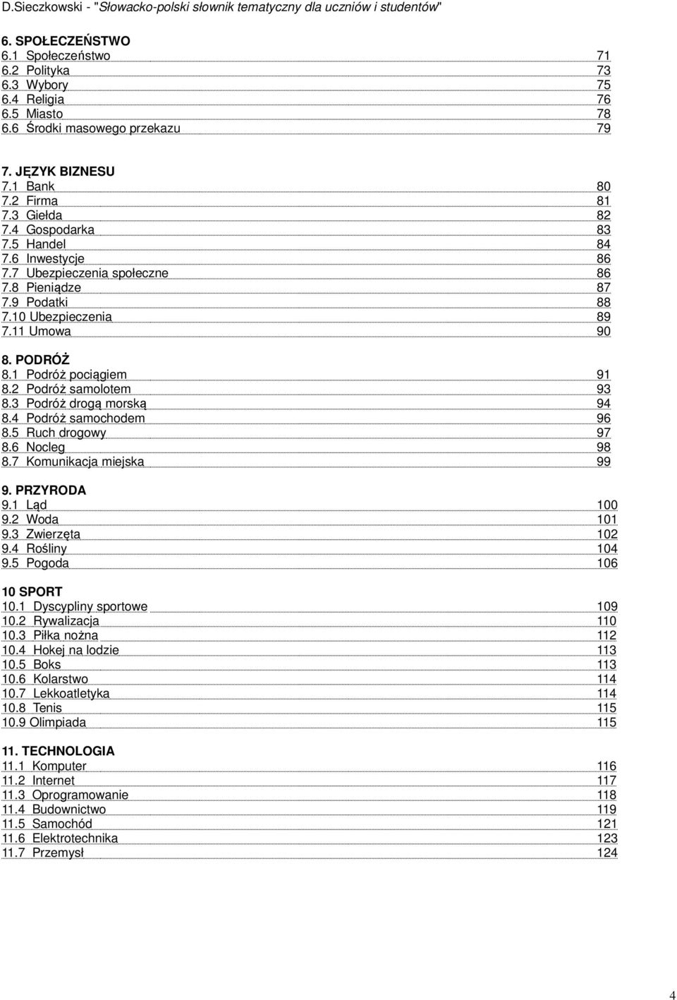 Słowacko Polski Słownik Tematyczny Dla Uczniów I Studentów Pdf