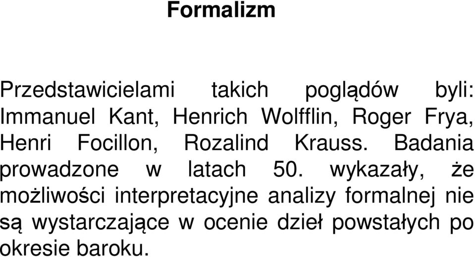 Badania prowadzone w latach 50.