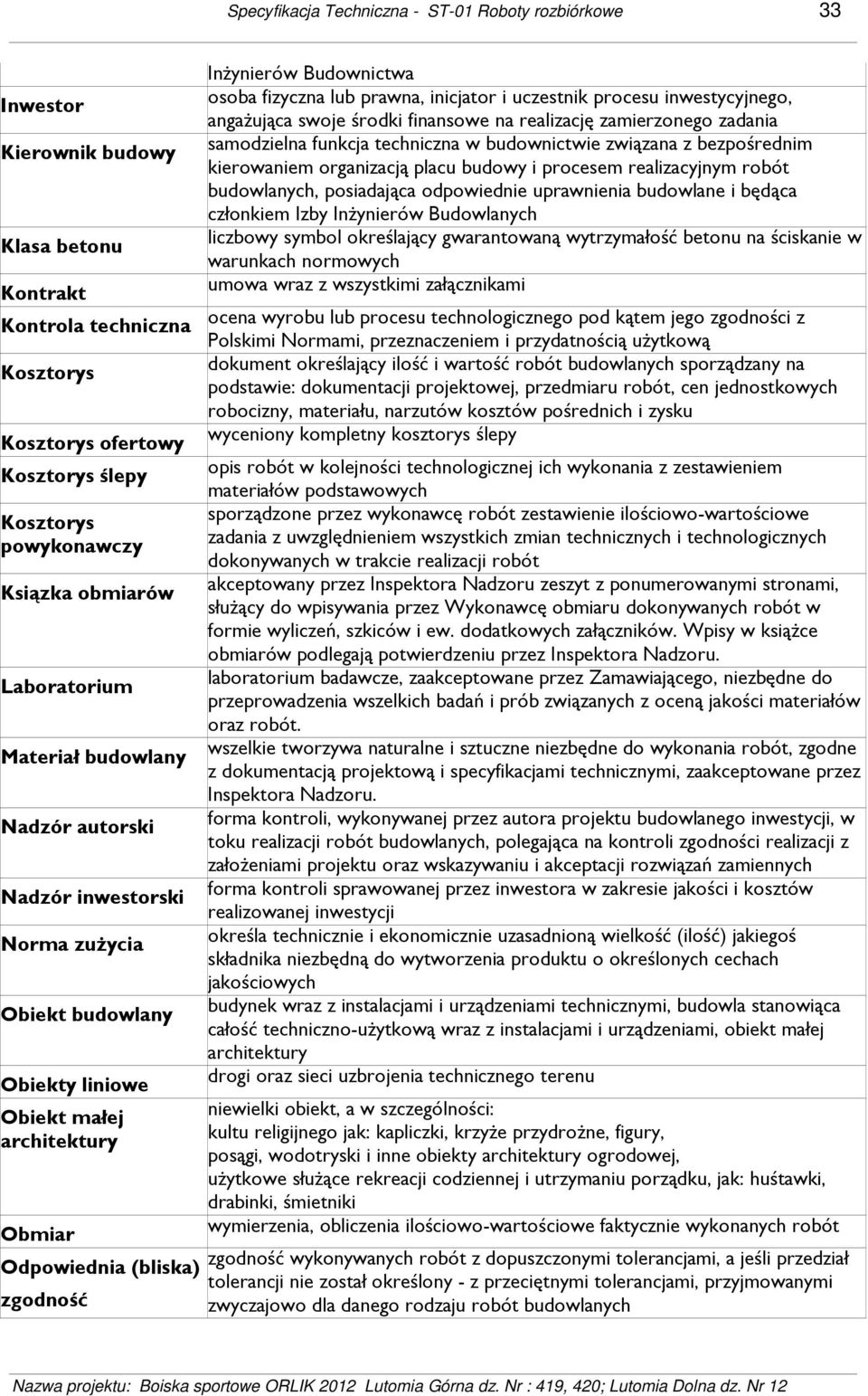 Budownictwa osoba fizyczna lub prawna, inicjator i uczestnik procesu inwestycyjnego, angażująca swoje środki finansowe na realizację zamierzonego zadania samodzielna funkcja techniczna w budownictwie