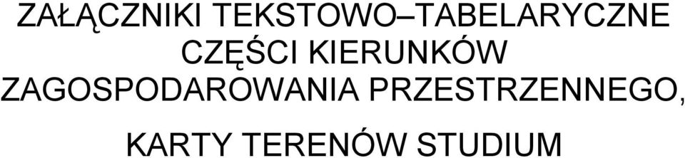 KIERUNKÓW