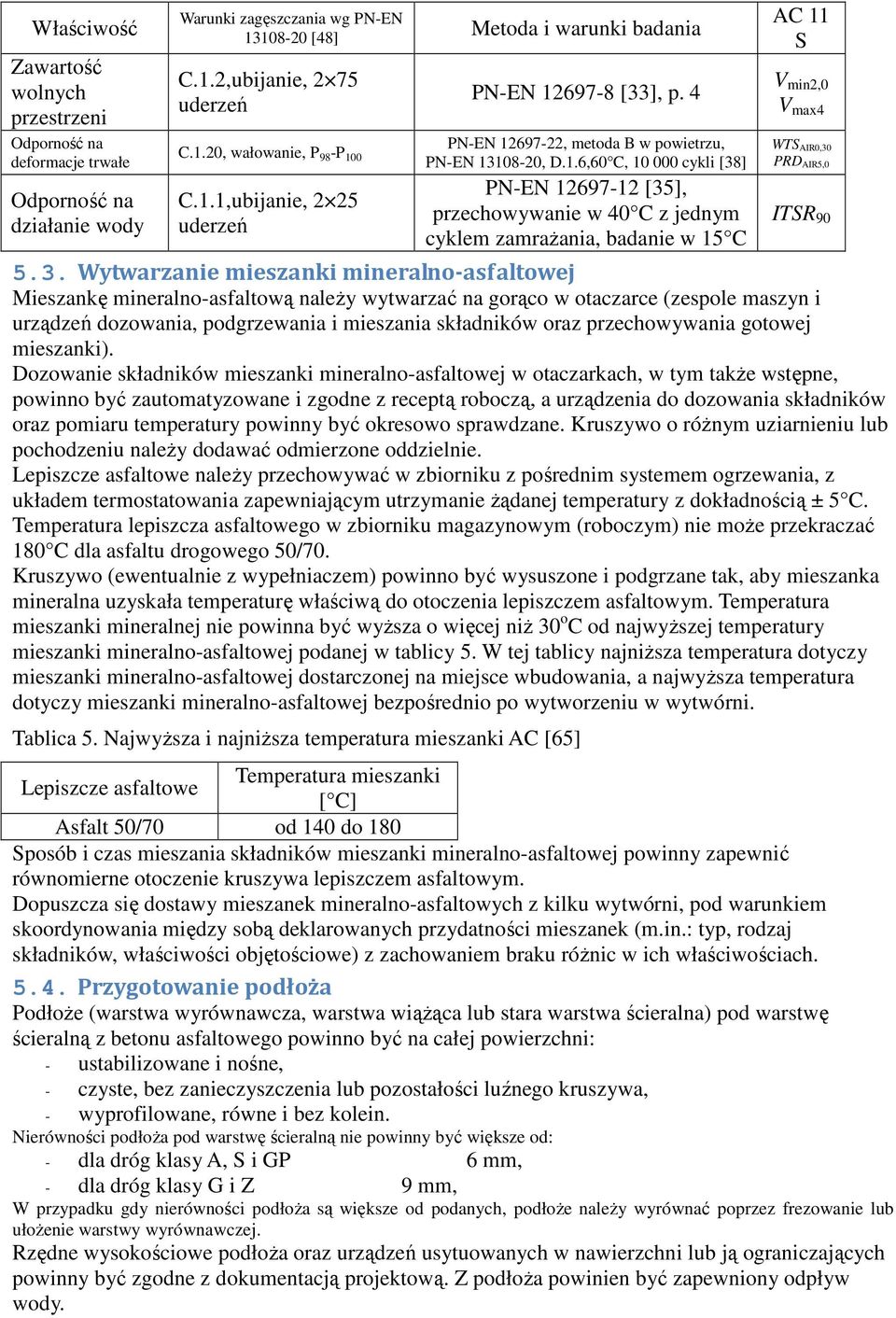 3. Wytwarzanie mieszanki mineralno-asfaltowej Mieszankę mineralno-asfaltową naleŝy wytwarzać na gorąco w otaczarce (zespole maszyn i urządzeń dozowania, podgrzewania i mieszania składników oraz