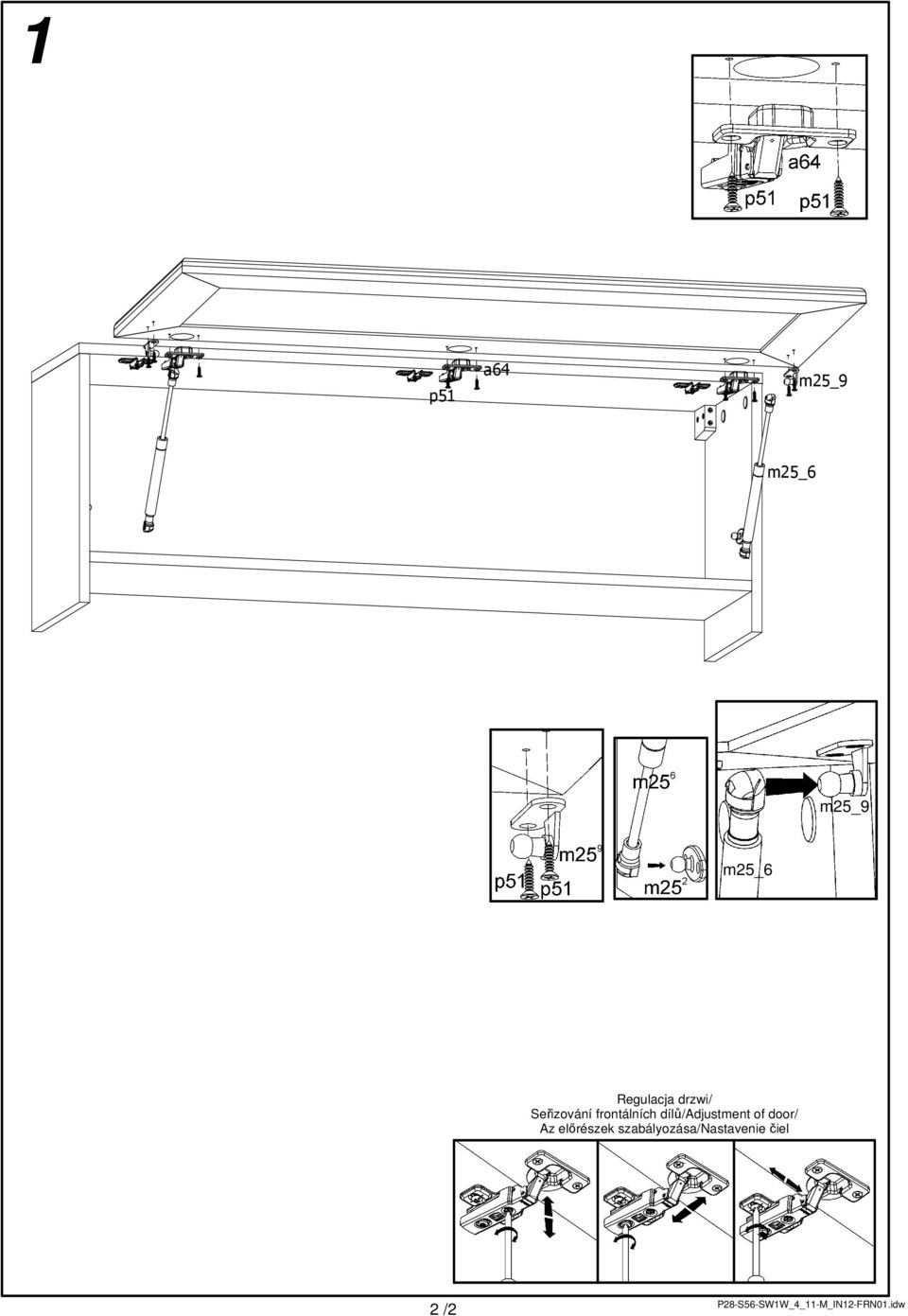 dílů/adjustment of door/ Az elırészek