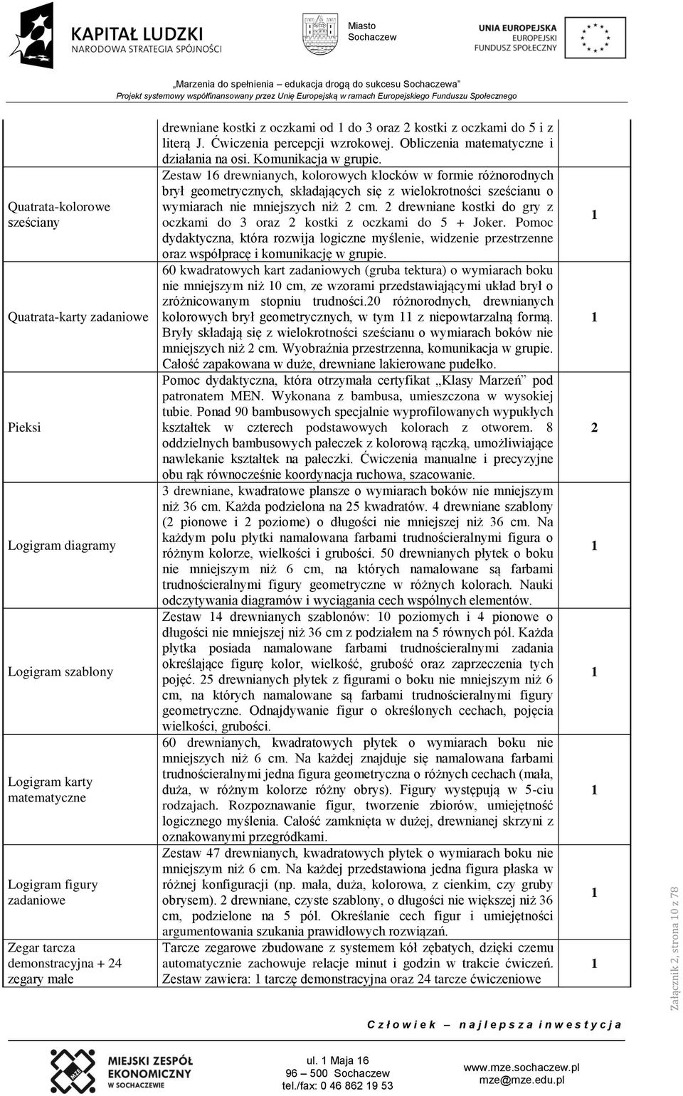 Obliczenia matematyczne i działania na osi. Komunikacja w grupie.