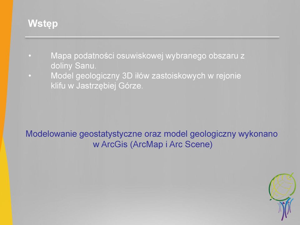 Model geologiczny 3D iłów zastoiskowych w rejonie klifu w